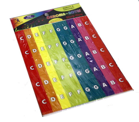 CNS1 Boomwhacker Chroma-notes Stick-on Labels