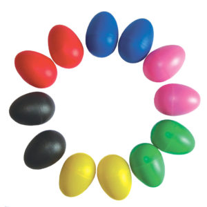 TMM Plastic Egg Shakers, pair