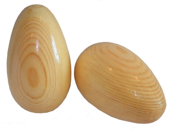 DC718 Wooden Egg Shakers, pair