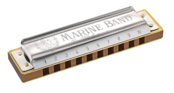 M1896/20 Hohner Marine Band Harmonica - 10 note, major keys