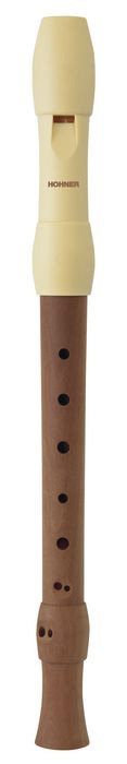B95840 Hohner 3-piece Alegra Descant Recorder - Ivory Mouthpiece